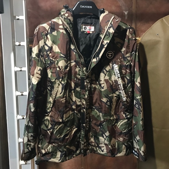 Aape by A Bathing Ape Camouflage Hooded Jacket - Picture 2 of 9